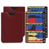 Sanfiland 2 PCS Thick Stainless Steel Basic Strategy Blackjack Card, Metal Blackjack Basic Strategy Card Casino Legal Allowed at Casino Blackjack Table Sets 4+ Decks Hit Soft 17 with Leather Sleeve view 1