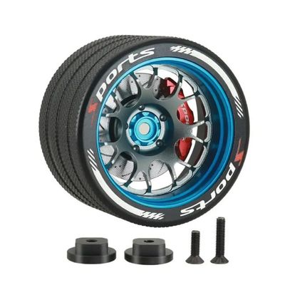 Aluminum Alloy RC Transmitter Hand Wheel Handwheel for SANWA MT4 MT5 M12 M17, FUTABA 4PX 7PX 10PX, FLYSKY NB4 NB4Pro NB4Lite, WFLY X9 Transmitter Remote Control (Style A-Blue)