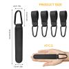 4 Pack Stroller Hooks for Bags Universal Baby Stroller Clips and Hooks Carry 44lbs, Non-Slip with One-Hand Opening, Hanging Diaper Bag Universal Hooks Accessories for Stroller Shopping Cart (Black) view 2