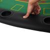 Wheloy Games & Accessories Soozier Poker Table Foldable, 72" Blackjack Table for 7 Players with Chip & Cup Holder view 4