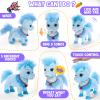 Ylpaprm Blue Walking Pony Children Horse Toy for Girl Kid Interactive HorseTalking Pony with Leash,Electric Plush Dancing Singing Toy for Toddler, Nod Lick Wag Repeat What You Say 3+ Girl Boy view 2