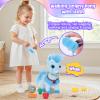 Ylpaprm Blue Walking Pony Children Horse Toy for Girl Kid Interactive HorseTalking Pony with Leash,Electric Plush Dancing Singing Toy for Toddler, Nod Lick Wag Repeat What You Say 3+ Girl Boy view 4