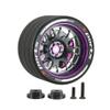 Aluminum Alloy RC Transmitter Hand Wheel Handwheel for SANWA MT4 MT5 M12 M17, FUTABA 4PX 7PX 10PX, FLYSKY NB4 NB4Pro NB4Lite, WFLY X9 Transmitter Remote Control (Style A-Purple) view 1