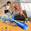 DULONIME Rocket Launcher for Kids with 4 LED Airplane Rockets and Tank Launcher, Outdoor Toys for Toddlers, Rockets for Kids Age 4-8, 2 3 4 5 Year Old Boy Birthday Gift, Launching up to 120+ Feet view 2