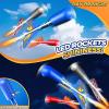DULONIME Rocket Launcher for Kids with 4 LED Airplane Rockets and Tank Launcher, Outdoor Toys for Toddlers, Rockets for Kids Age 4-8, 2 3 4 5 Year Old Boy Birthday Gift, Launching up to 120+ Feet view 3