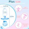 36 Pieces Acrylic Pacifiers for Baby Shower Games Boy Girl, 2.5'' Baby Shower Pacifiers, Bulk Pacifier for Hunt Games, Gender Reveal Table Scatter, Party Favors Decoration(Blue&Pink) view 2