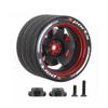Aluminum Alloy RC Transmitter Hand Wheel Handwheel for SANWA MT4 MT5 M12 M17, FUTABA 4PX 7PX 10PX, FLYSKY NB4 NB4Pro NB4Lite, WFLY X9 Transmitter Remote Control (Style B-Red) view 1