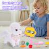 Ylpaprm White Walking Pony with Leash Toy Horses Electric Ponie That Walks,Plush Horse Toy for Kid Talking Musical Singing Pony Nod Lick Wag Repeat What You Say, Farm Animal Birthday Gift Boy view 3
