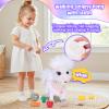 Ylpaprm White Walking Pony with Leash Toy Horses Electric Ponie That Walks,Plush Horse Toy for Kid Talking Musical Singing Pony Nod Lick Wag Repeat What You Say, Farm Animal Birthday Gift Boy view 4