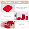 FINGERINSPIRE 2Pcs Single Velvet Medal Display Storage Box, FireBrick Small Single PU Pin Display Box Case for Runners All Sports Winners Military Awards Gift Badges Collectible and Medals Storage view 3