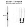 2 in 1 Innovative Double Glowing Sticks, Rechargeable Light Saber, Connectable Design, Xenopixel Removable Blade, Black view 4