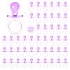48 Pcs Pacifiers for Baby Shower Game, 2.5 Inch Large Size Plastic Pacifiers Baby Shower Games Pacifier Hunt Decoration DIY, Gender Reveal Table Scatter, Party Favors(Purple) view 1