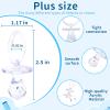 48 Pcs Pacifiers for Baby Shower Game, 2.5 Inch Large Size Plastic Pacifiers Baby Shower Games Pacifier Hunt Decoration DIY, Gender Reveal Table Scatter, Party Favors(Clear) view 2
