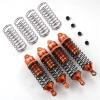 4X Aluminum Front Rear Shocks Absorber LOS23301 for 1/10 for Losi for Lasernut U4 for Tenacity DB TT Pro Upgraded Parts Accessories(Orange) view 1