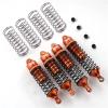4X Aluminum Front Rear Shocks Absorber LOS23301 for 1/10 for Losi for Lasernut U4 for Tenacity DB TT Pro Upgraded Parts Accessories(Orange) view 2