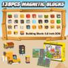 138PCS Magnetic Blocks - Magnetic Building Blocks Magnet Block Cubes Construction Set, STEM Montessori Sensory Stacking Toys for Kids Boys Girls Ages 3 4 5 6 7 8-12 Holiday Christmas Birthday Gifts view 2