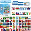 Countries of The World Flashcards Country Flag Continent Capital Language Learning Flash Cards Laminated Geography Culture Educational Cards Game Gift for Adults Family Classroom Teachers Students view 2