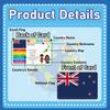 Countries of The World Flashcards Country Flag Continent Capital Language Learning Flash Cards Laminated Geography Culture Educational Cards Game Gift for Adults Family Classroom Teachers Students view 4
