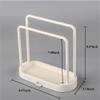 1 Set Doll Garment Rack with 5Pcs Clothes Hanger for Small Dolls Clothes Rack White Mini Dress Up Storage Doll Garment Rack Accessory for Dollhouse Cat Puppy (Double Bars-White) view 3