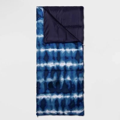 1 Pc of Printed Sleep Bag with Carrying Bag Blue Tie Dye