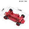 DAIHAOUU Metal 1/28 4X4 RC Car Frame Equipment for Mosquito Drift Racing Car TS for 1/28 for Wltoys 284131 K969 K989 MINI-Q Accessories Kits(Red) view 4