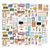 BEUNITONE 100pcs Home Life Element Felt Board Pieces Preschool Classroom Flannel Storytelling Board Precut Figures for Early Learning Activities Life Theme Interactive Felt Story Precut Pieces view 1