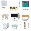 BEUNITONE 100pcs Home Life Element Felt Board Pieces Preschool Classroom Flannel Storytelling Board Precut Figures for Early Learning Activities Life Theme Interactive Felt Story Precut Pieces view 3
