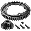 50T 1 Mod Hardened Steel Spur Gear with 20T Motor Pinion Gear Compatible with Traxxas 1/5 X-Maxx 1/7 XO-1 1/10 Maxx 1/10 E-REVO 2.0 VXL, Replace 6450 view 1