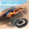 50T 1 Mod Hardened Steel Spur Gear with 20T Motor Pinion Gear Compatible with Traxxas 1/5 X-Maxx 1/7 XO-1 1/10 Maxx 1/10 E-REVO 2.0 VXL, Replace 6450 view 2