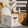Likjad Bunny Nursery Storage Bins Basket, Toybox for Girls Room, Rustic Rabbit Neutral Checkered Collapsible Fabric Storage Box Organizer for Bedroom Bathroom Clothes Books Toys view 4