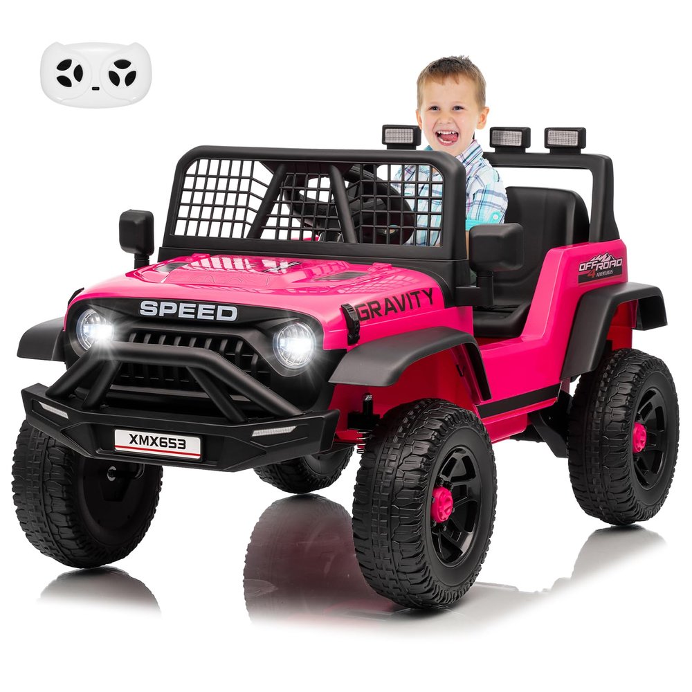 Garvee 12V Kids Ride On Truck Car with Parent Remote Control 3 Speeds