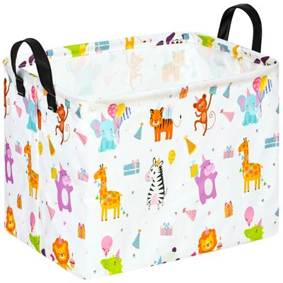 ACMUUNI Rectangle Gift Shelf Nursery Storage Basket Laundry Hamper Storage Box and Bins for Home Clothes with Handles