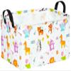 ACMUUNI Rectangle Gift Shelf Nursery Storage Basket Laundry Hamper Storage Box and Bins for Home Clothes with Handles view 1