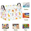 ACMUUNI Rectangle Gift Shelf Nursery Storage Basket Laundry Hamper Storage Box and Bins for Home Clothes with Handles view 2
