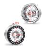 BOQEXSS RC Car Wheel Tyre Kit for Axial for SCX10 for TRX-4 D90 CC01 TF2 1/10 Alloy Metal 1.9" Beadlock Wheel Rims RC Crawler Car Accessories(Silver) view 3