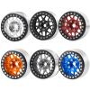 BOQEXSS RC Car Wheel Tyre Kit for Axial for SCX10 for TRX-4 D90 CC01 TF2 1/10 Alloy Metal 1.9" Beadlock Wheel Rims RC Crawler Car Accessories(Silver) view 4