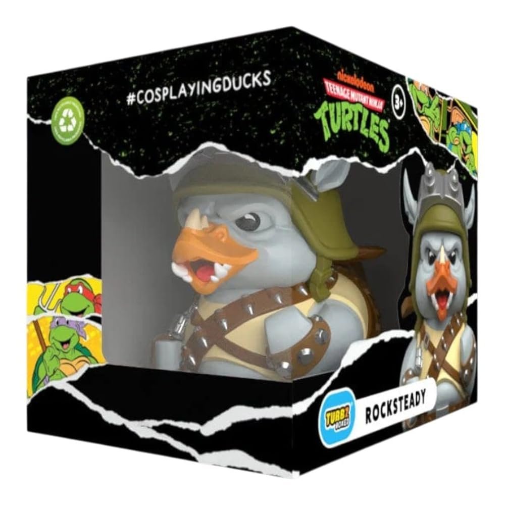 TUBBZ Boxed Edition: Teenage Mutant Ninja Turtles - Rocksteady Cosplaying Rubber Duck Vinyl Figure