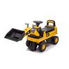 HomeStock Handmade Home Excavator Foot to Floor Push Car 34" x 11" x 19" Yellow Ride-On with Adjustable Bucket Horn CAT Styling Durable Build for Toddlers view 1