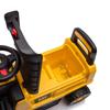 HomeStock Handmade Home Excavator Foot to Floor Push Car 34" x 11" x 19" Yellow Ride-On with Adjustable Bucket Horn CAT Styling Durable Build for Toddlers view 3