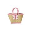 Rice Raffia Children's Bag Butterfly with Cute Butterfly Fastening, Handmade from Sustainable Raffia in Madagascar, Perfect Size 20 x 12 x 18 cm, Lightweight, Practical, Unique view 1