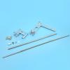 RC Boat Drive System Kit with 4.76mm Flex Shaft 130mm Rudder Shaft Bracket and 40mm Brass Propeller for V-Hull and O-Type RC Boats(CCW) view 3