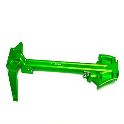 KEBEILEE CNC Upgrade 7075Aluminum Chassis Brace kit for Traxxas JATO 4 * 4 1/8 9024 9025 (Green)