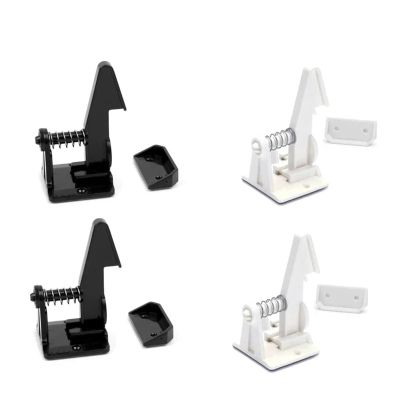 20Pcs Adhesive Safety Lock for Drawer Cabinet Door Invisible Buckle Closet Locks Protection Security Lock(Black+White)