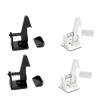 20Pcs Adhesive Safety Lock for Drawer Cabinet Door Invisible Buckle Closet Locks Protection Security Lock(Black+White) view 1