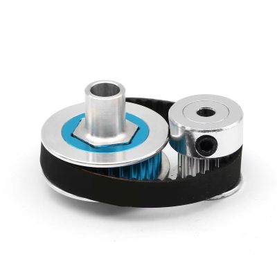 MYHWDRNU RC Car Parts Compatible with Tamiya for TT02 1/10 RC Car Upgrade Parts Accessories Low Noise Belt Drive 16T 32T Transmission Gear