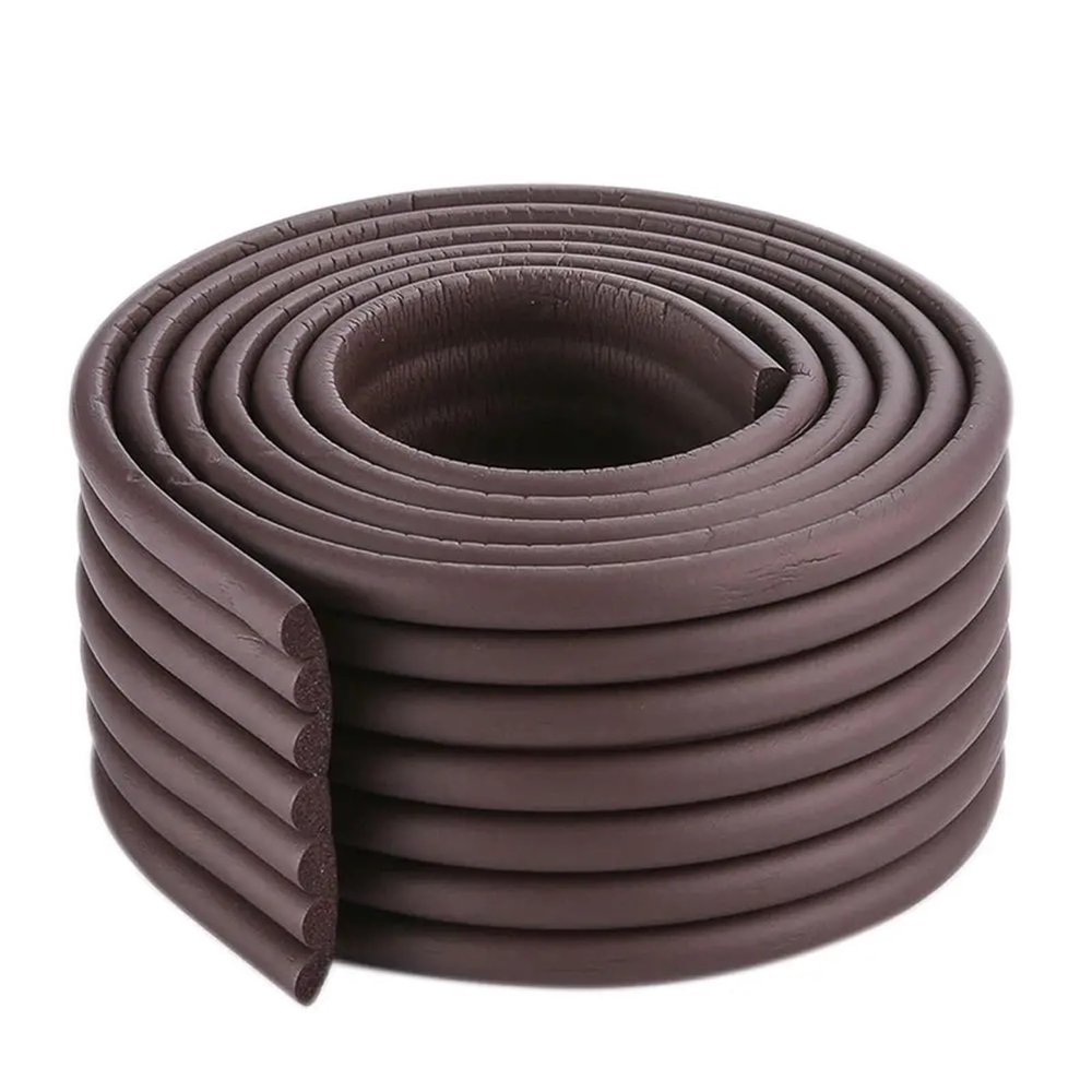 Bingche 6 Roll 6.5ft Safety Desk Edge Guard Strip Table Corner Protector Collision Cushion Foam Bumper Free Tape Home Kindergarten(Coffee)