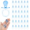 36 Pieces Acrylic Pacifiers for Baby Shower Games Boy, 2.5'' Baby Shower Pacifiers, Bulk Pacifier for Hunt Games, Gender Reveal Table Scatter, Party Favors Decoration(Blue) view 1
