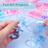 36 Pieces Acrylic Pacifiers for Baby Shower Games Boy, 2.5'' Baby Shower Pacifiers, Bulk Pacifier for Hunt Games, Gender Reveal Table Scatter, Party Favors Decoration(Blue) view 3