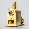 Actualia Mini Steam Engine Model, Pure Copper Steam Engines Retro Mechanical Metal Engine Toy for Adults, STEM Educational Collectible Desktop Gift for Engineers & Hobbyists view 2