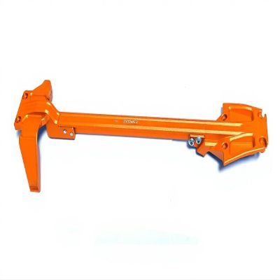 KEBEILEE CNC Upgrade 7075Aluminum Chassis Brace kit for Traxxas JATO 4 * 4 1/8 9024 9025 (Orange)